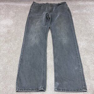 Levi’s 514 Jeans Men’s Gray Straight Leg Pockets Size 36x34